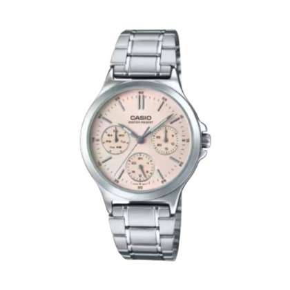 Casio General LTP-V300D-4A Silver Stainless Steel Band Women Watch